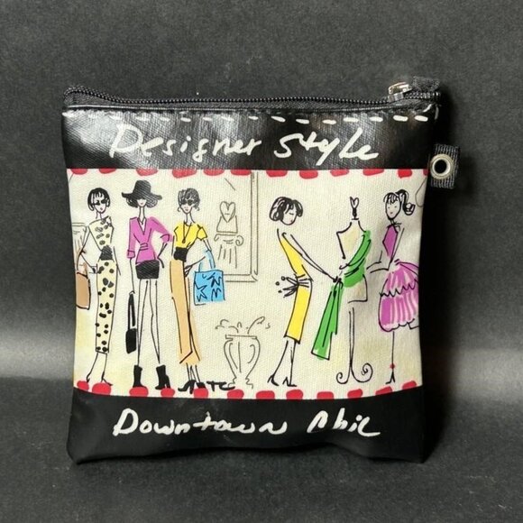 BRIGHTON  2 Piece -LG & SM Makeup Pouch Set. Coated canvas bags. VEUC. - Picture 5 of 9